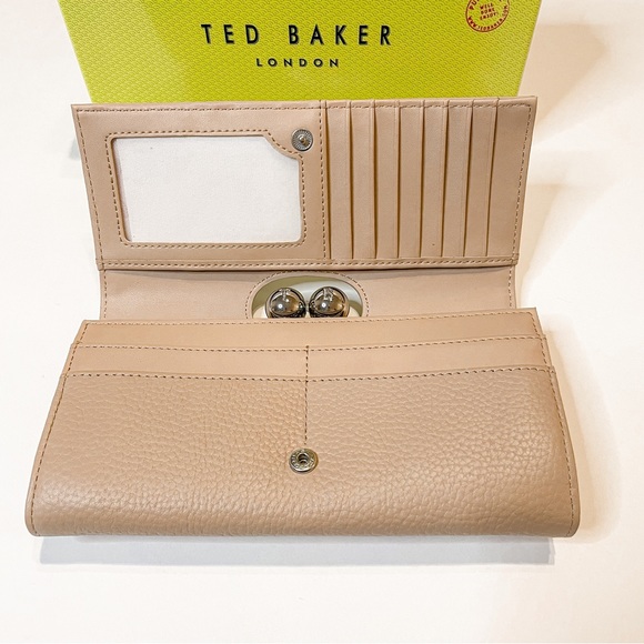 NWT TED BAKER LONDON Josiey Scripted Bobble Matinee Wallet, Taupe - Picture 4 of 10